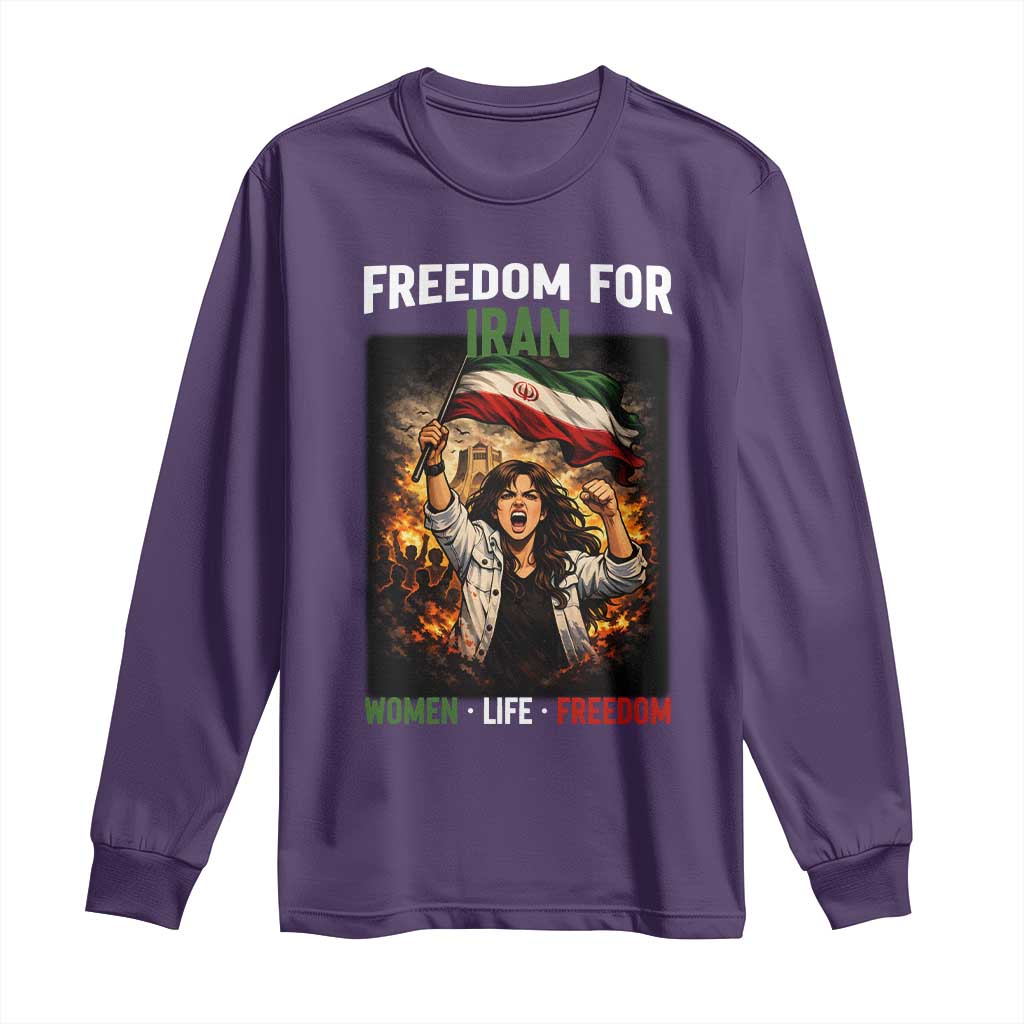 Iran Womens Protest Long Sleeve Shirt Freedom For Iran Resistance Movement