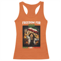 Iran Womens Protest Racerback Tank Top Freedom For Iran Resistance Movement