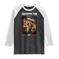 Iran Womens Protest Raglan Shirt Freedom For Iran Resistance Movement