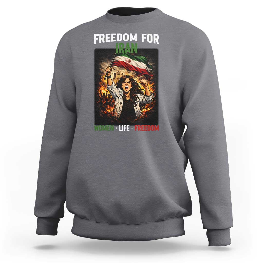 Iran Womens Protest Sweatshirt Freedom For Iran Resistance Movement