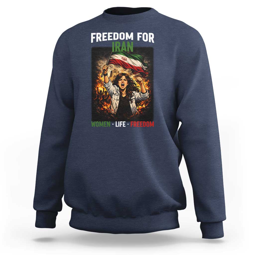 Iran Womens Protest Sweatshirt Freedom For Iran Resistance Movement
