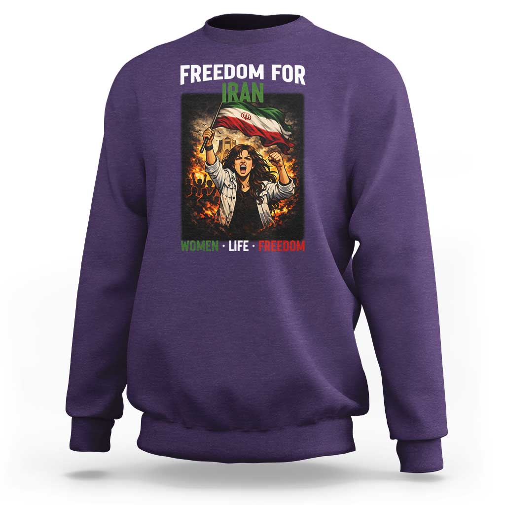 Iran Womens Protest Sweatshirt Freedom For Iran Resistance Movement