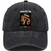 Iran Womens Protest Washed Cotton Baseball Cap Freedom For Iran Resistance Movement