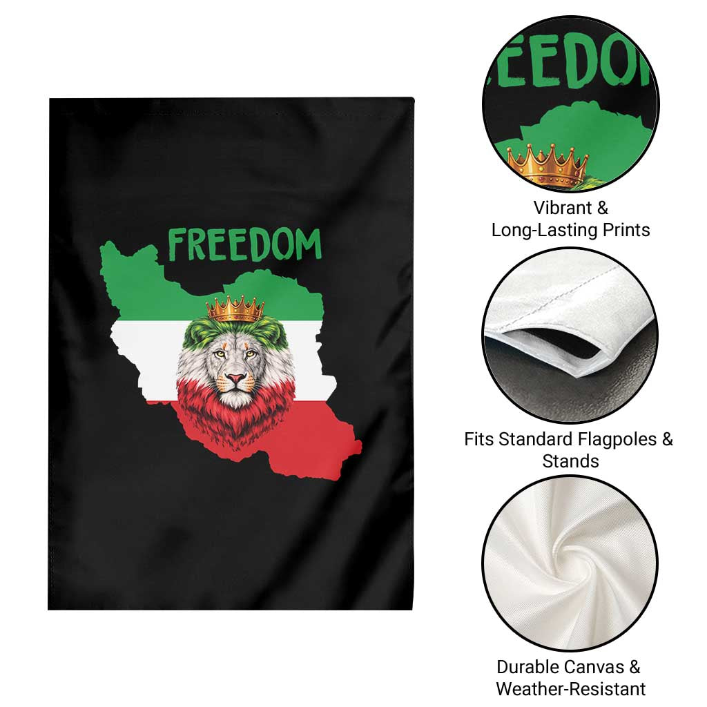 Freedom Iran Garden Flag Patriotic Persian Lion Resistance Movement Gift