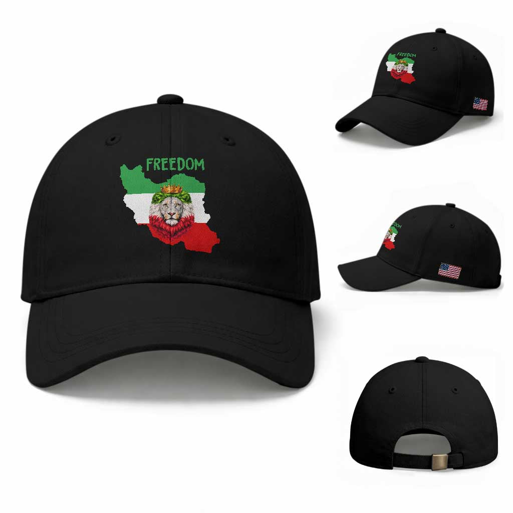 Freedom Iran Baseball Cap Patriotic Persian Lion Resistance Movement Gift