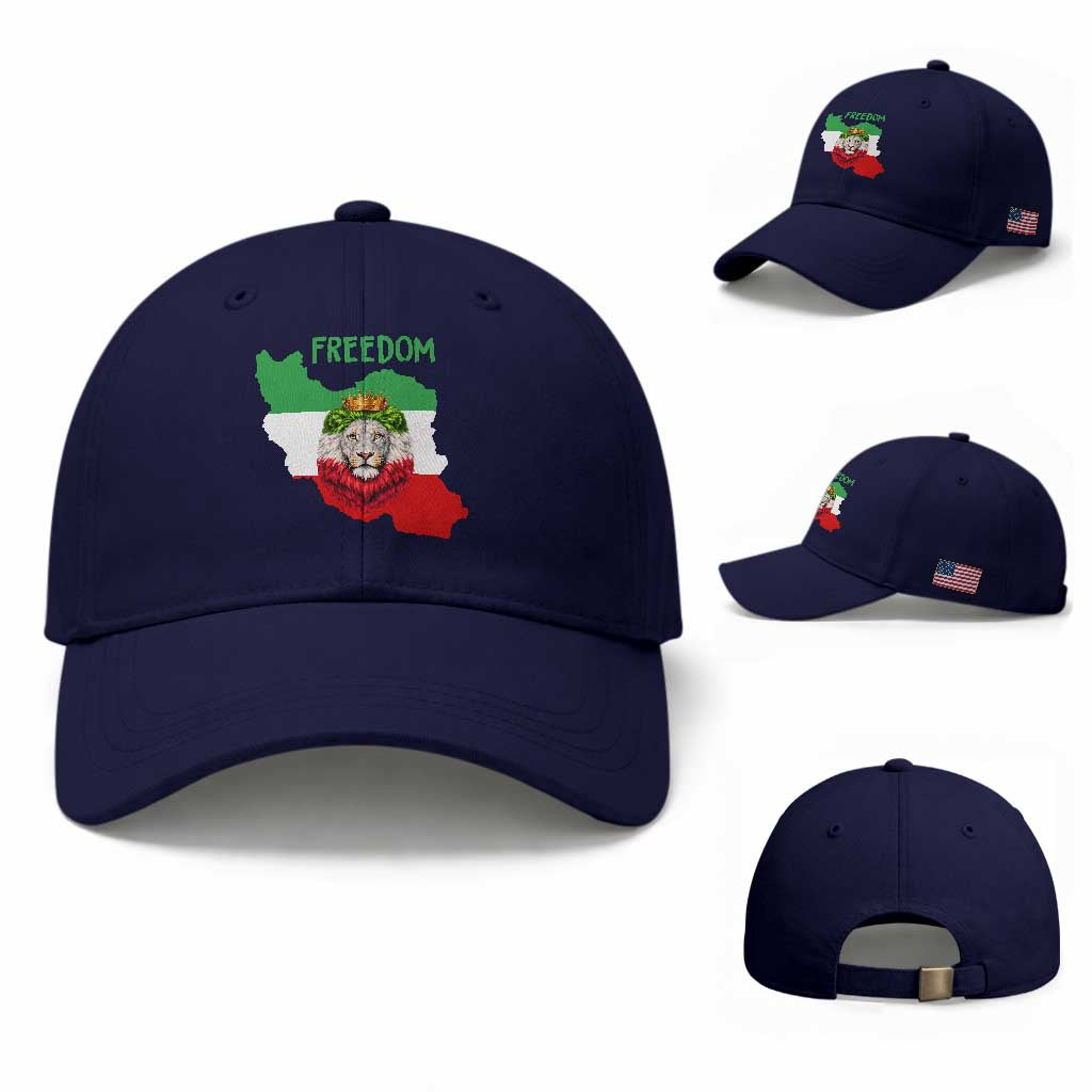 Freedom Iran Baseball Cap Patriotic Persian Lion Resistance Movement Gift