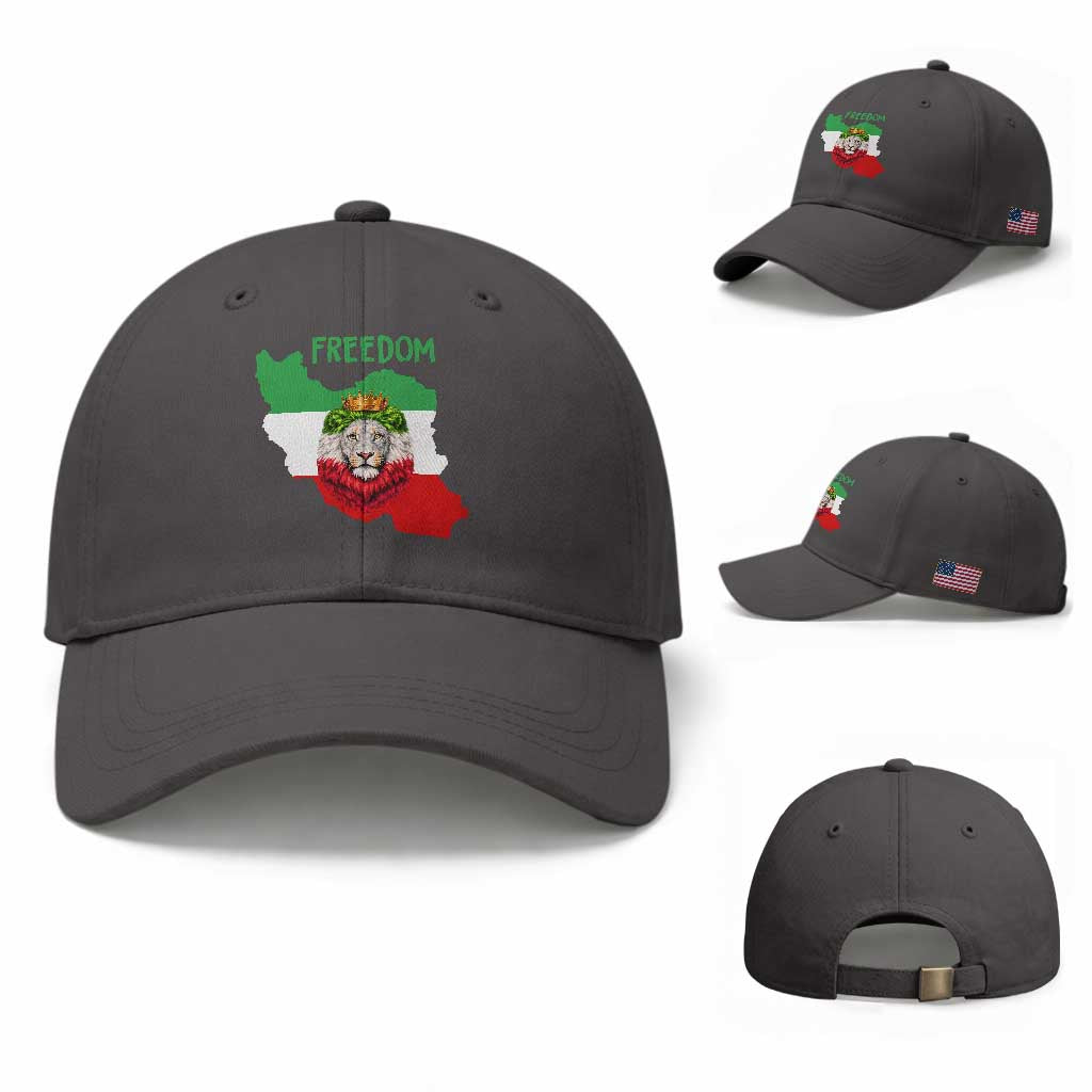 Freedom Iran Baseball Cap Patriotic Persian Lion Resistance Movement Gift