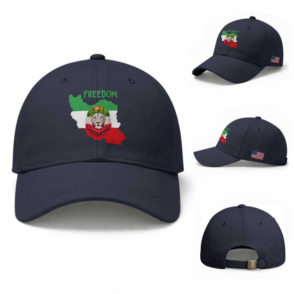 Freedom Iran Baseball Cap Patriotic Persian Lion Resistance Movement Gift