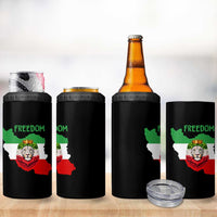 Freedom Iran 4 in 1 Can Cooler Tumbler Patriotic Persian Lion Resistance Movement Gift