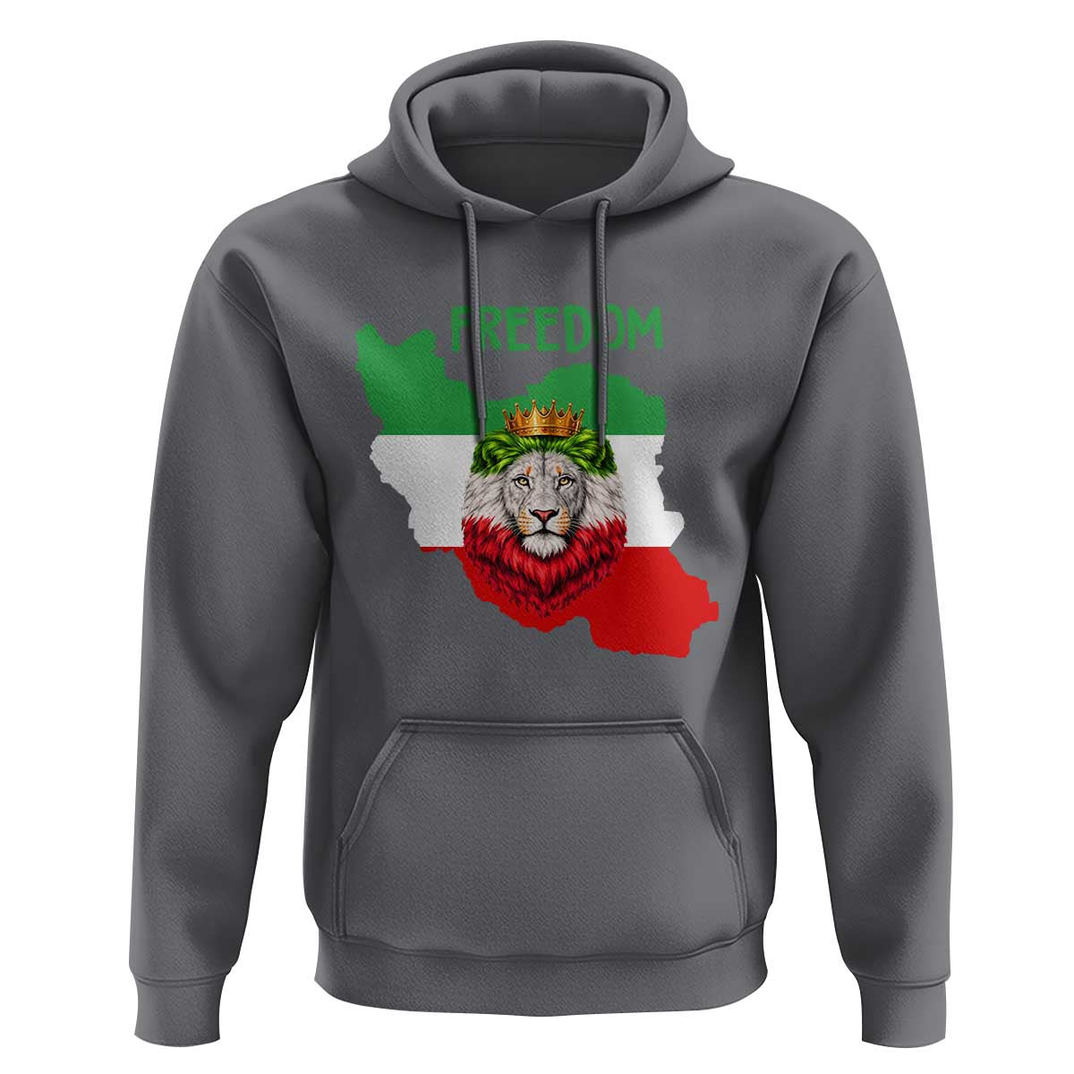 Freedom Iran Hoodie Patriotic Persian Lion Resistance Movement Gift