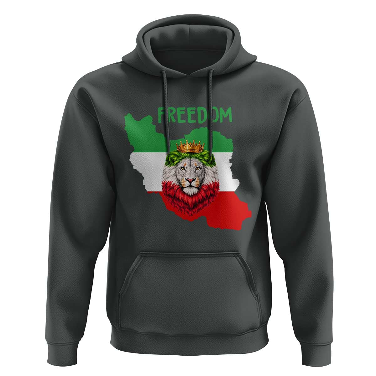 Freedom Iran Hoodie Patriotic Persian Lion Resistance Movement Gift