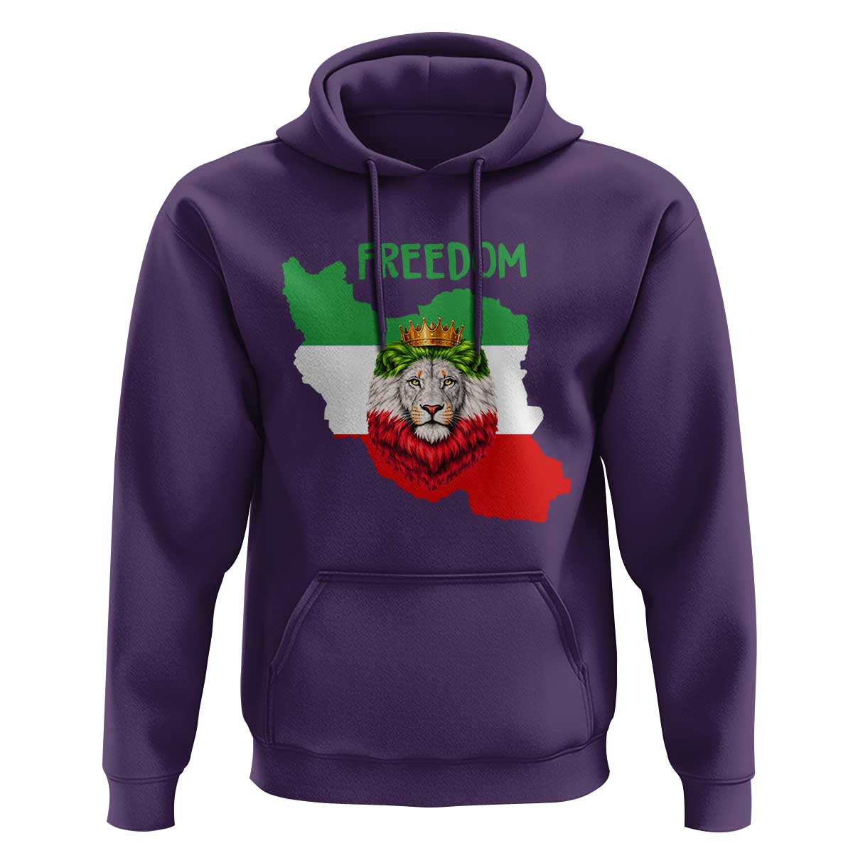 Freedom Iran Hoodie Patriotic Persian Lion Resistance Movement Gift