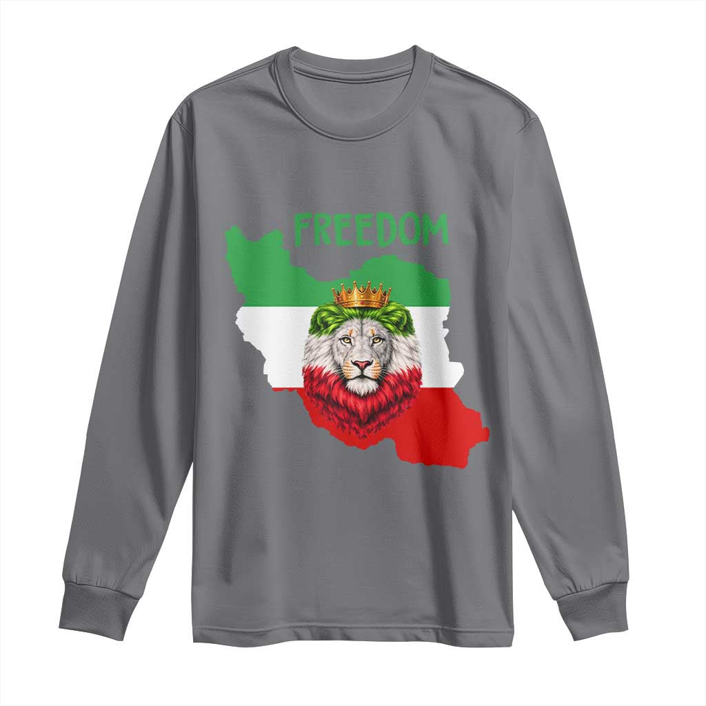 Freedom Iran Long Sleeve Shirt Patriotic Persian Lion Resistance Movement Gift