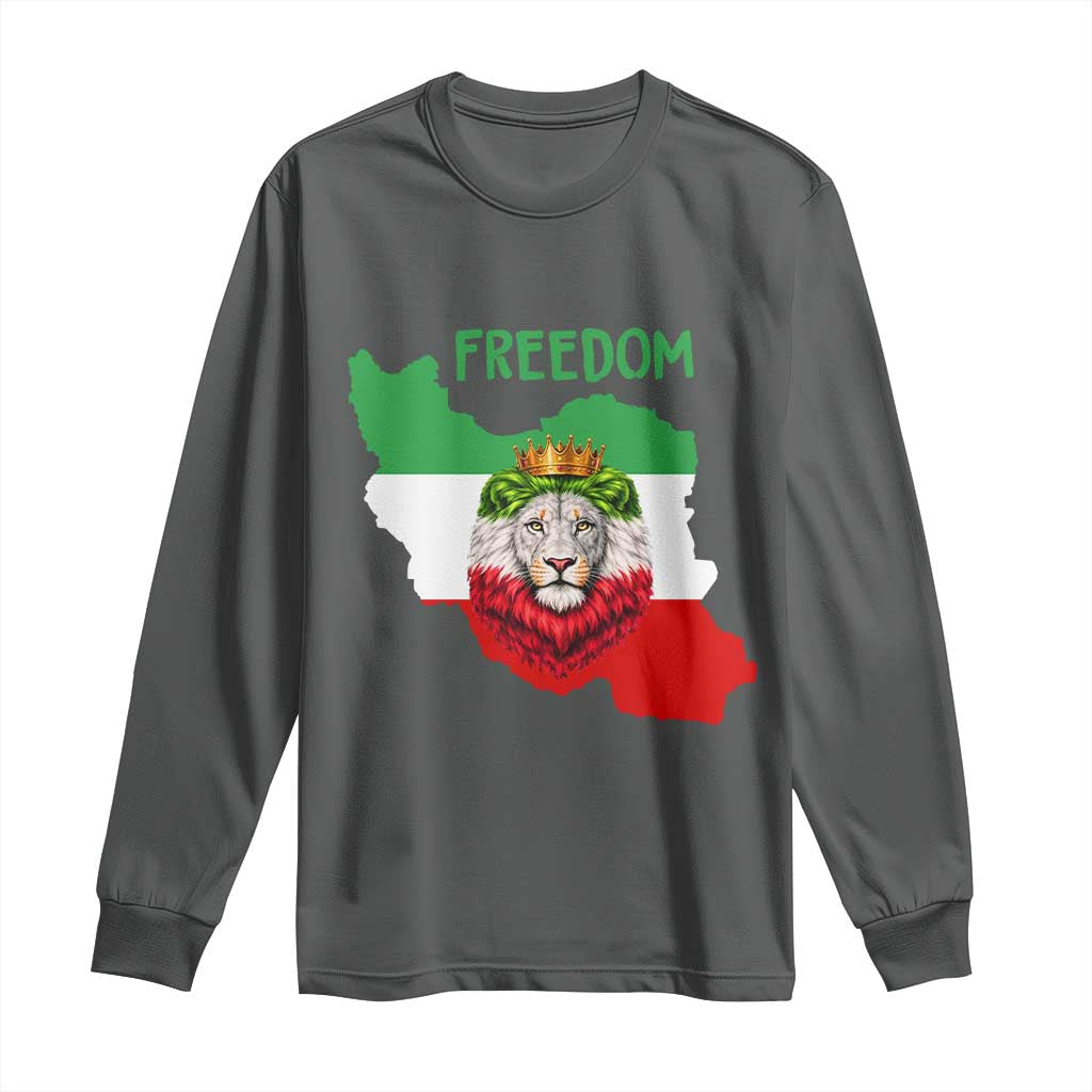 Freedom Iran Long Sleeve Shirt Patriotic Persian Lion Resistance Movement Gift