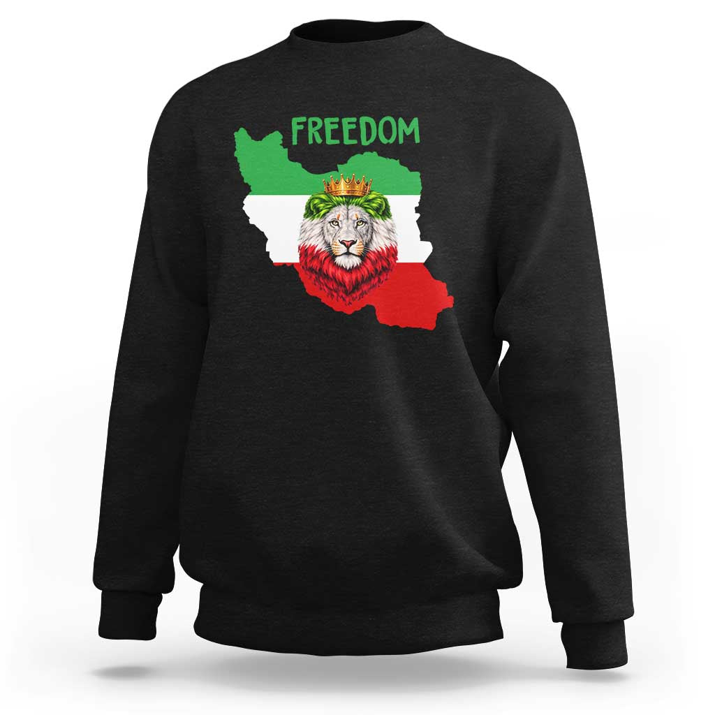 Freedom Iran Sweatshirt Patriotic Persian Lion Resistance Movement Gift