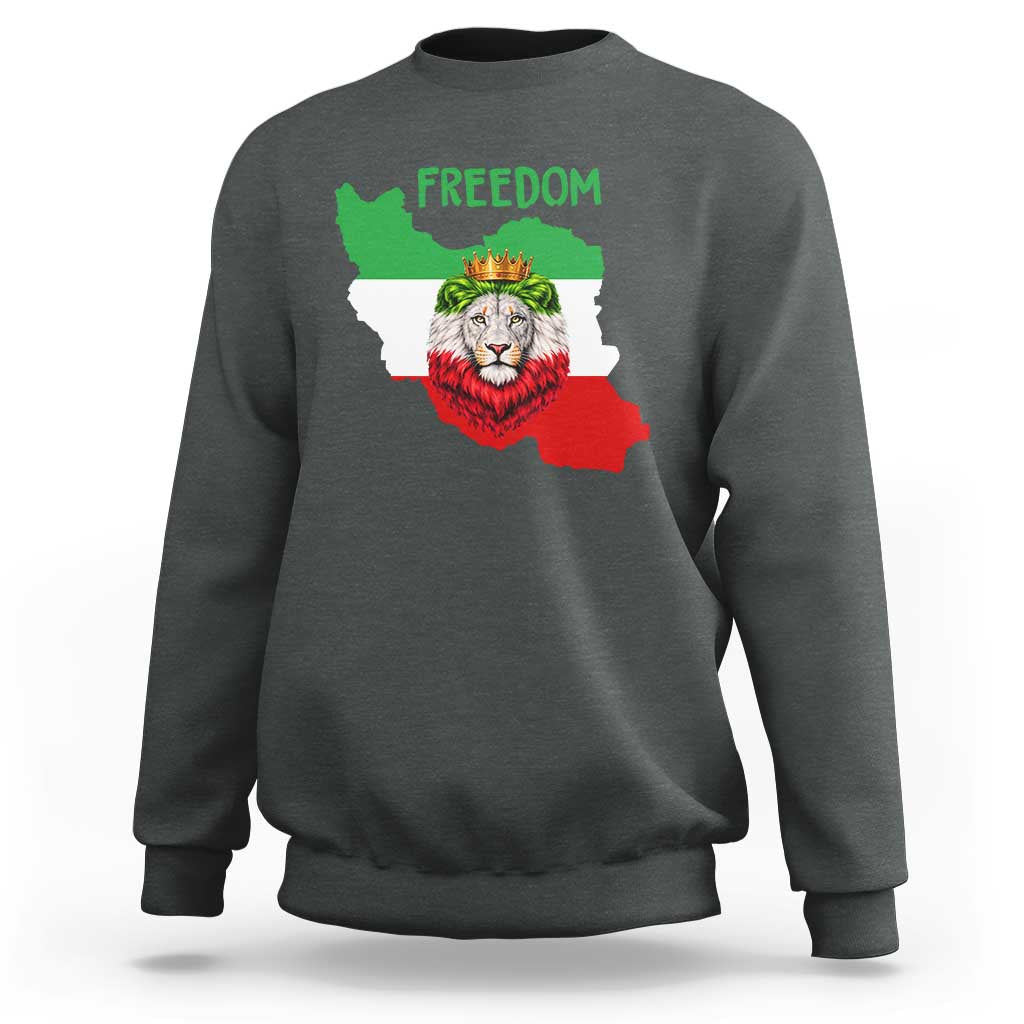 Freedom Iran Sweatshirt Patriotic Persian Lion Resistance Movement Gift