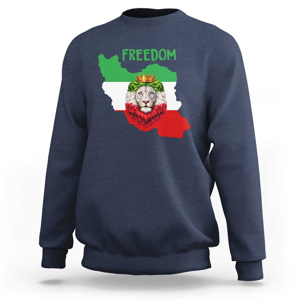 Freedom Iran Sweatshirt Patriotic Persian Lion Resistance Movement Gift