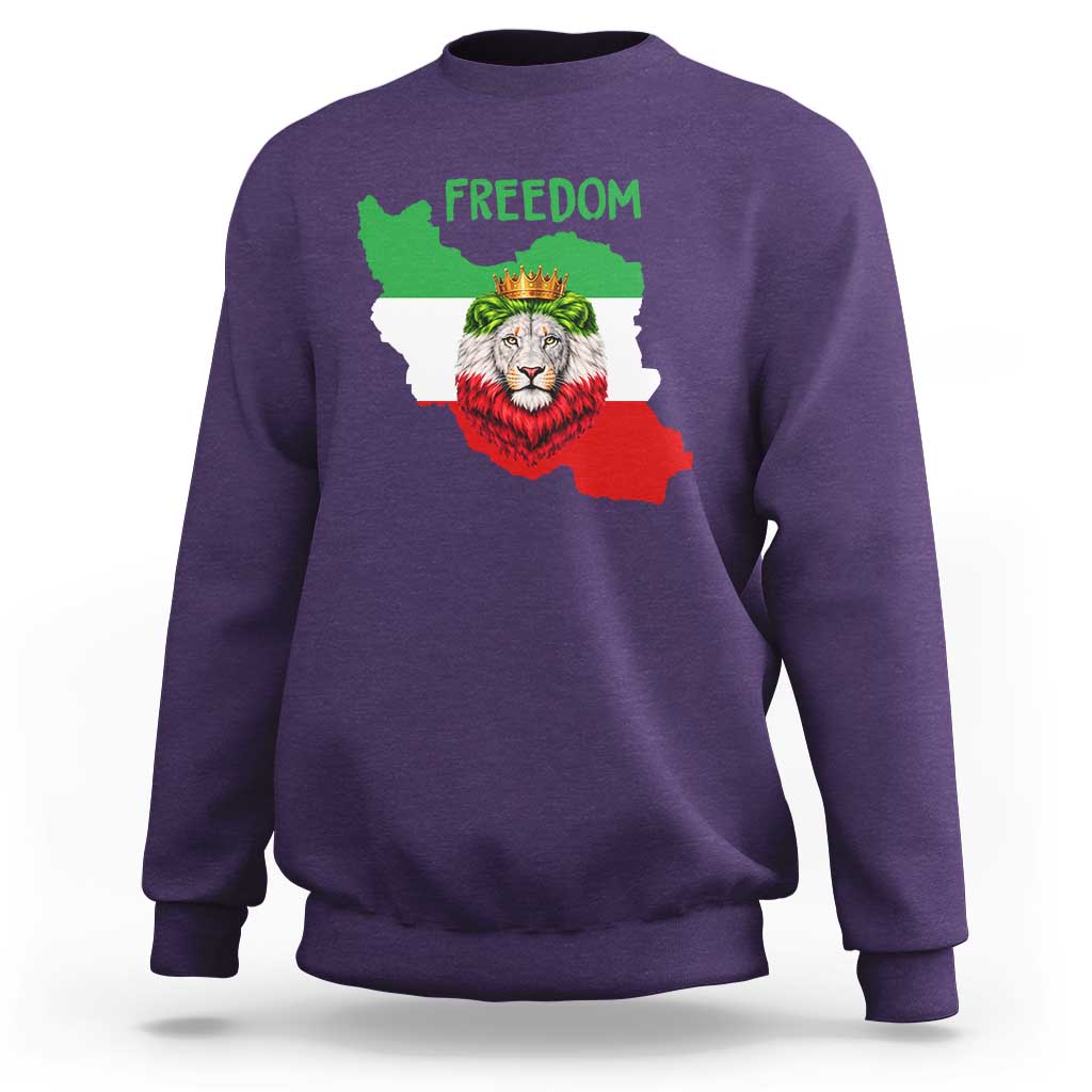 Freedom Iran Sweatshirt Patriotic Persian Lion Resistance Movement Gift