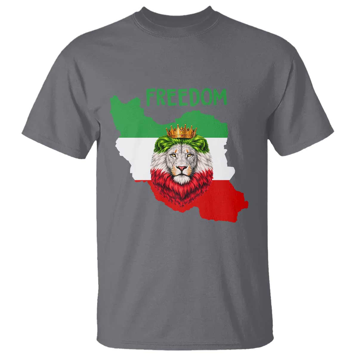 Freedom Iran T Shirt Patriotic Persian Lion Resistance Movement Gift