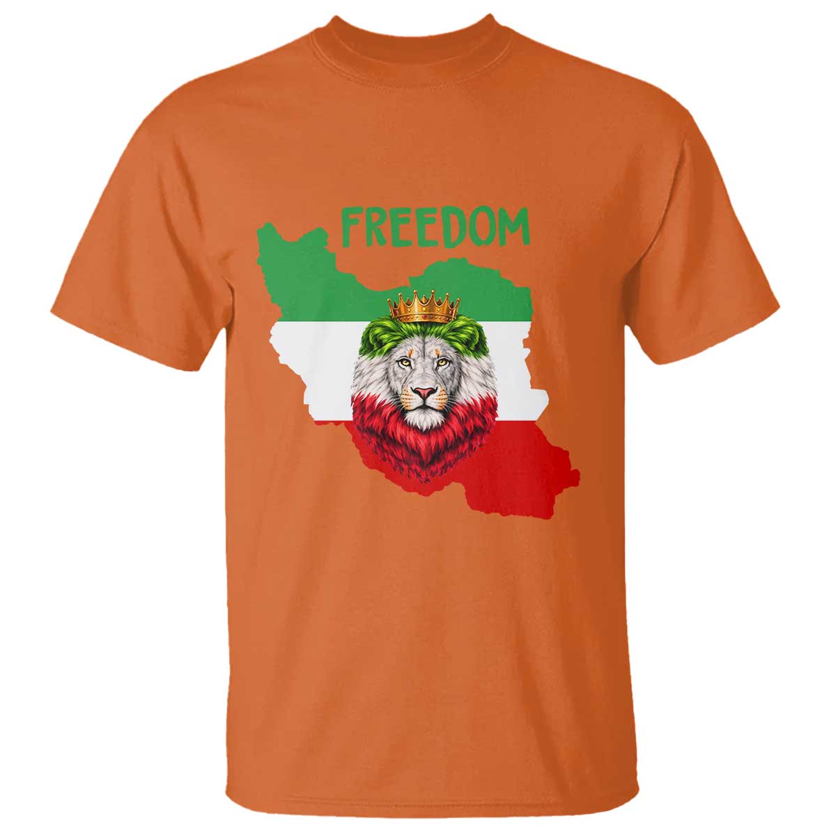 Freedom Iran T Shirt Patriotic Persian Lion Resistance Movement Gift