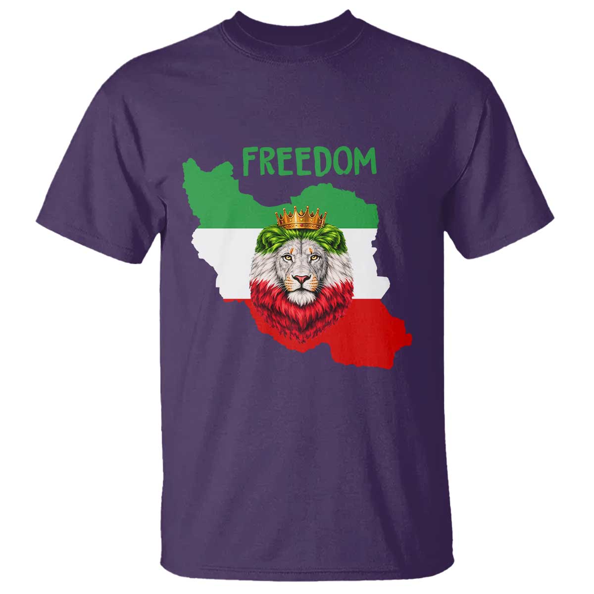 Freedom Iran T Shirt Patriotic Persian Lion Resistance Movement Gift