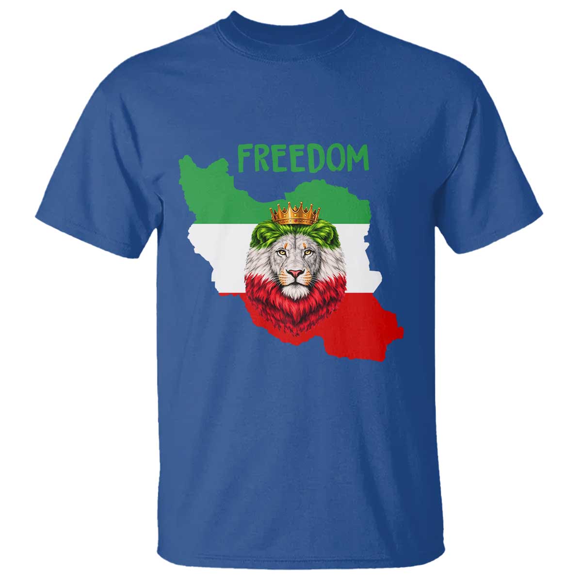 Freedom Iran T Shirt Patriotic Persian Lion Resistance Movement Gift