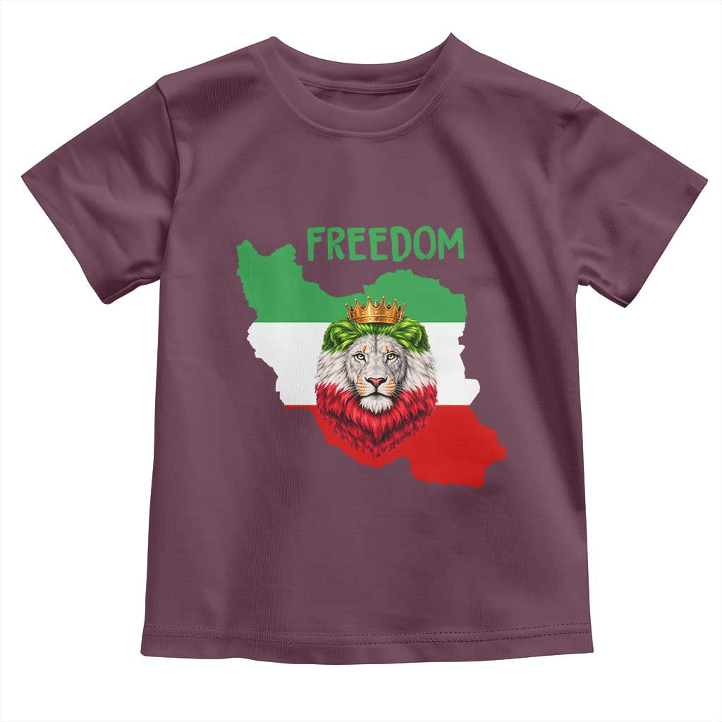 Freedom Iran Toddler T Shirt Patriotic Persian Lion Resistance Movement Gift