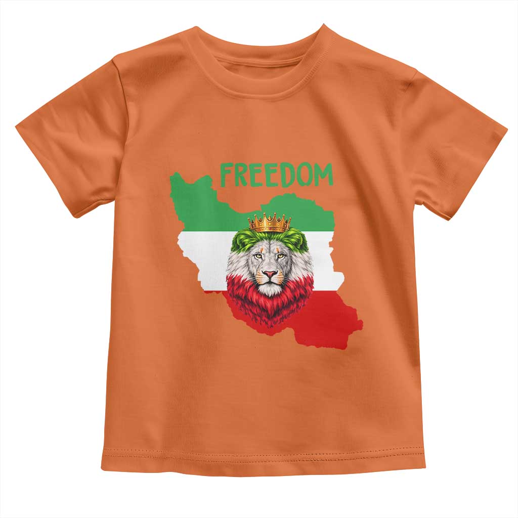 Freedom Iran Toddler T Shirt Patriotic Persian Lion Resistance Movement Gift
