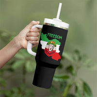 Freedom Iran Tumbler With Handle Patriotic Persian Lion Resistance Movement Gift