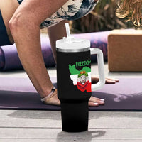 Freedom Iran Tumbler With Handle Patriotic Persian Lion Resistance Movement Gift