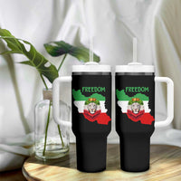 Freedom Iran Tumbler With Handle Patriotic Persian Lion Resistance Movement Gift