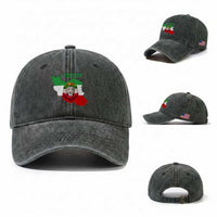 Freedom Iran Washed Cotton Baseball Cap Patriotic Persian Lion Resistance Movement Gift