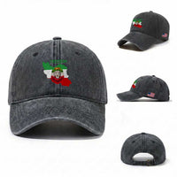 Freedom Iran Washed Cotton Baseball Cap Patriotic Persian Lion Resistance Movement Gift