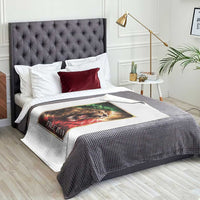Free Iran Lion Throw Blanket Freedom Resistance Solidarity Movement Gift