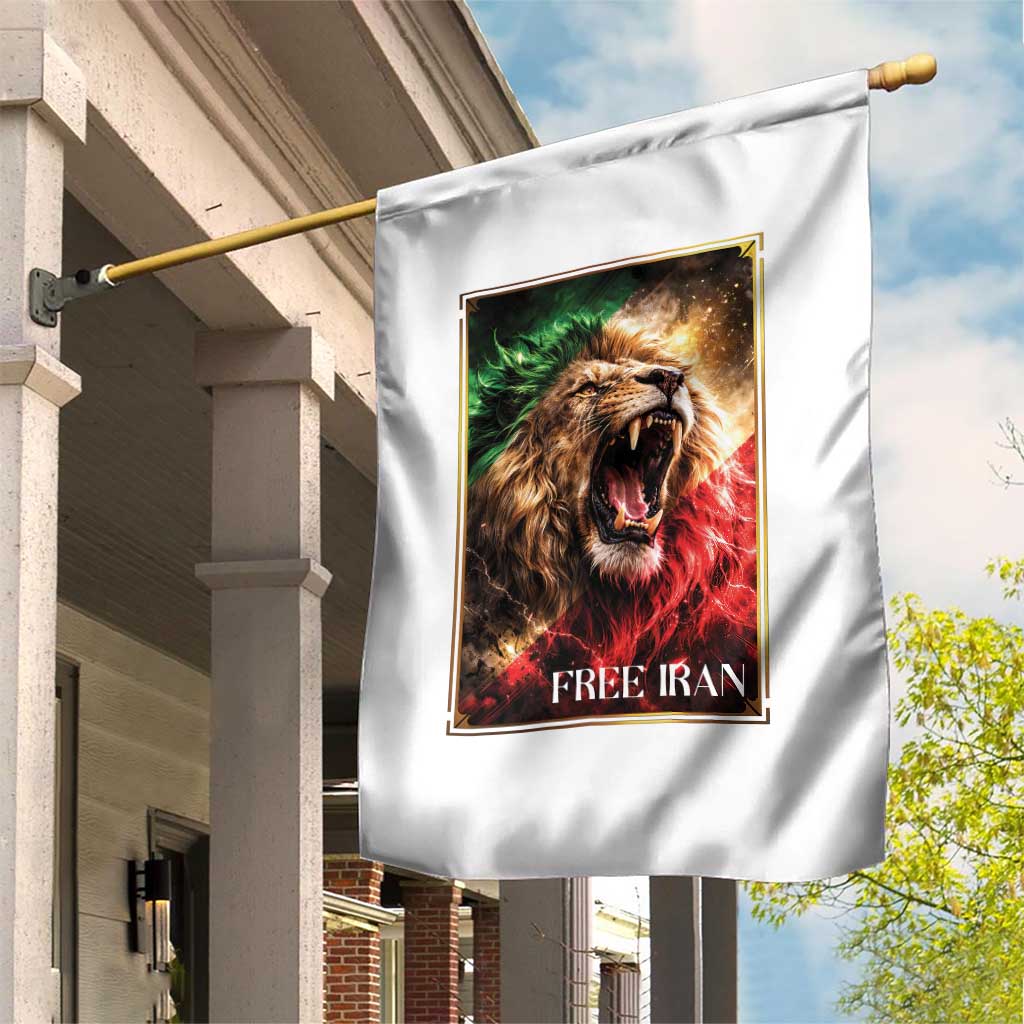 Free Iran Lion Garden Flag Freedom Resistance Solidarity Movement Gift