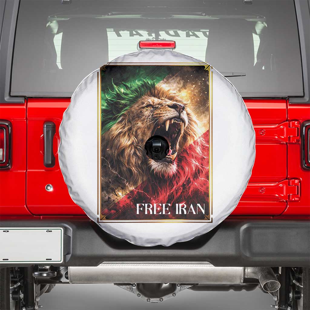 Free Iran Lion Spare Tire Cover Freedom Resistance Solidarity Movement Gift
