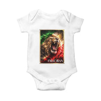 Free Iran Lion Baby Onesie Freedom Resistance Solidarity Movement Gift