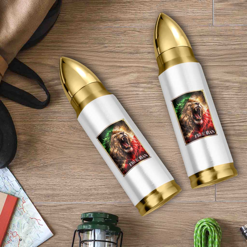 Free Iran Lion Bullet Tumbler Freedom Resistance Solidarity Movement Gift