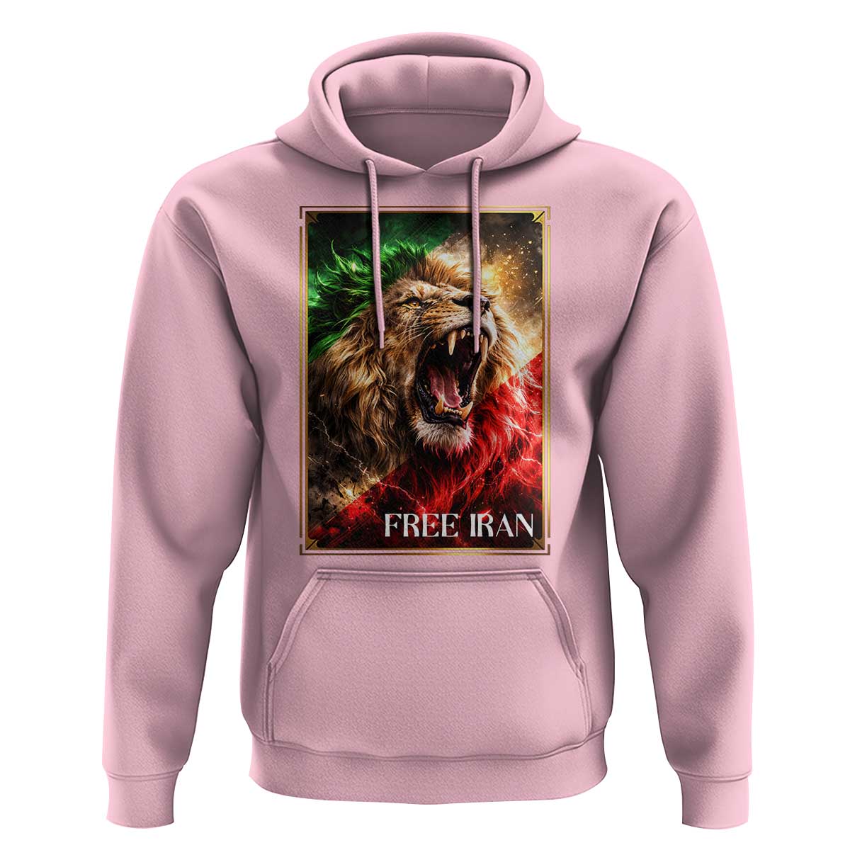 Free Iran Lion Hoodie Freedom Resistance Solidarity Movement Gift