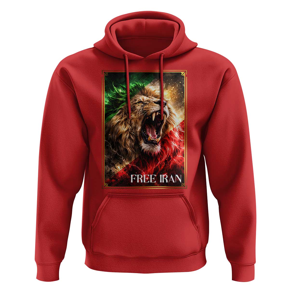 Free Iran Lion Hoodie Freedom Resistance Solidarity Movement Gift