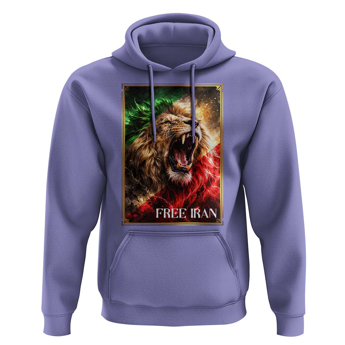 Free Iran Lion Hoodie Freedom Resistance Solidarity Movement Gift