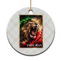 Free Iran Lion Ceramic Ornament Freedom Resistance Solidarity Movement Gift
