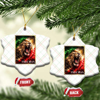 Free Iran Lion Ceramic Ornament Freedom Resistance Solidarity Movement Gift