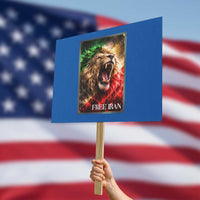 Free Iran Lion Protest Sign Freedom Resistance Solidarity Movement Gift