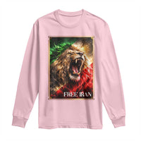 Free Iran Lion Long Sleeve Shirt Freedom Resistance Solidarity Movement Gift