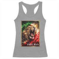 Free Iran Lion Racerback Tank Top Freedom Resistance Solidarity Movement Gift