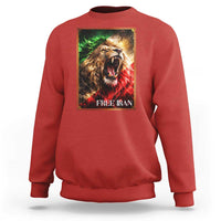 Free Iran Lion Sweatshirt Freedom Resistance Solidarity Movement Gift