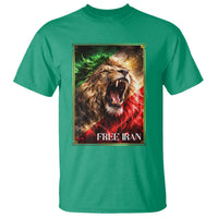 Free Iran Lion T Shirt Freedom Resistance Solidarity Movement Gift