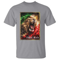 Free Iran Lion T Shirt Freedom Resistance Solidarity Movement Gift