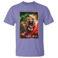 Free Iran Lion T Shirt Freedom Resistance Solidarity Movement Gift